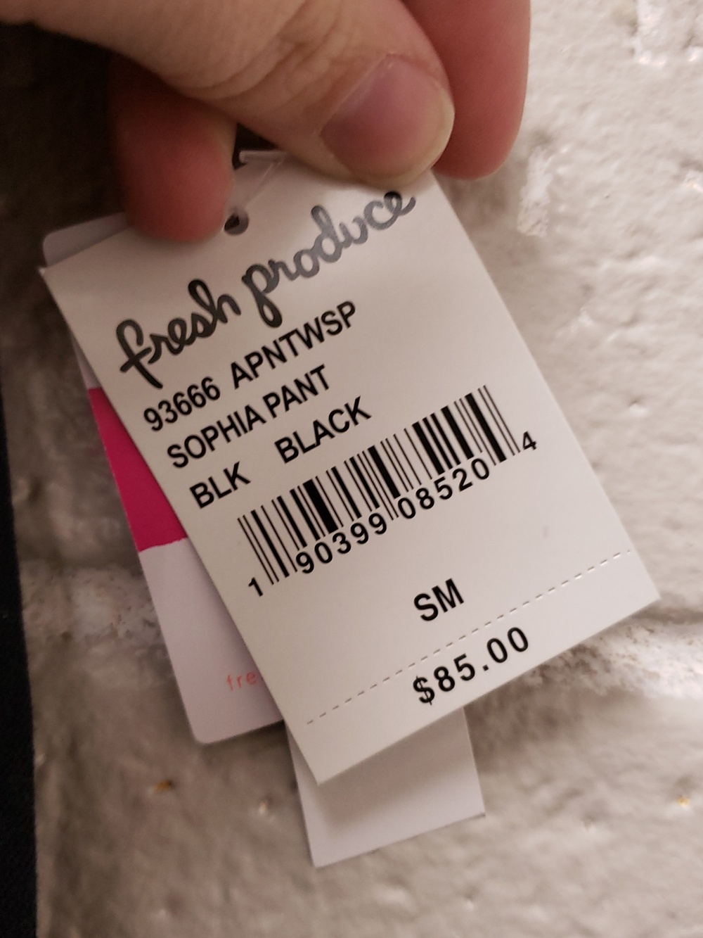 fresh produce Black Pant Size Small - Picture 2 of 5